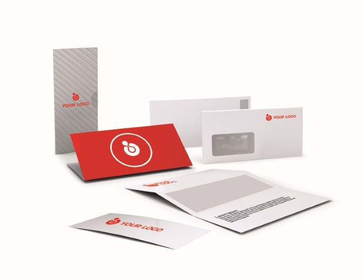 Presentation folder with logo