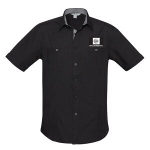 black polo shirt