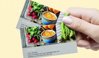 business cards with printed pictures